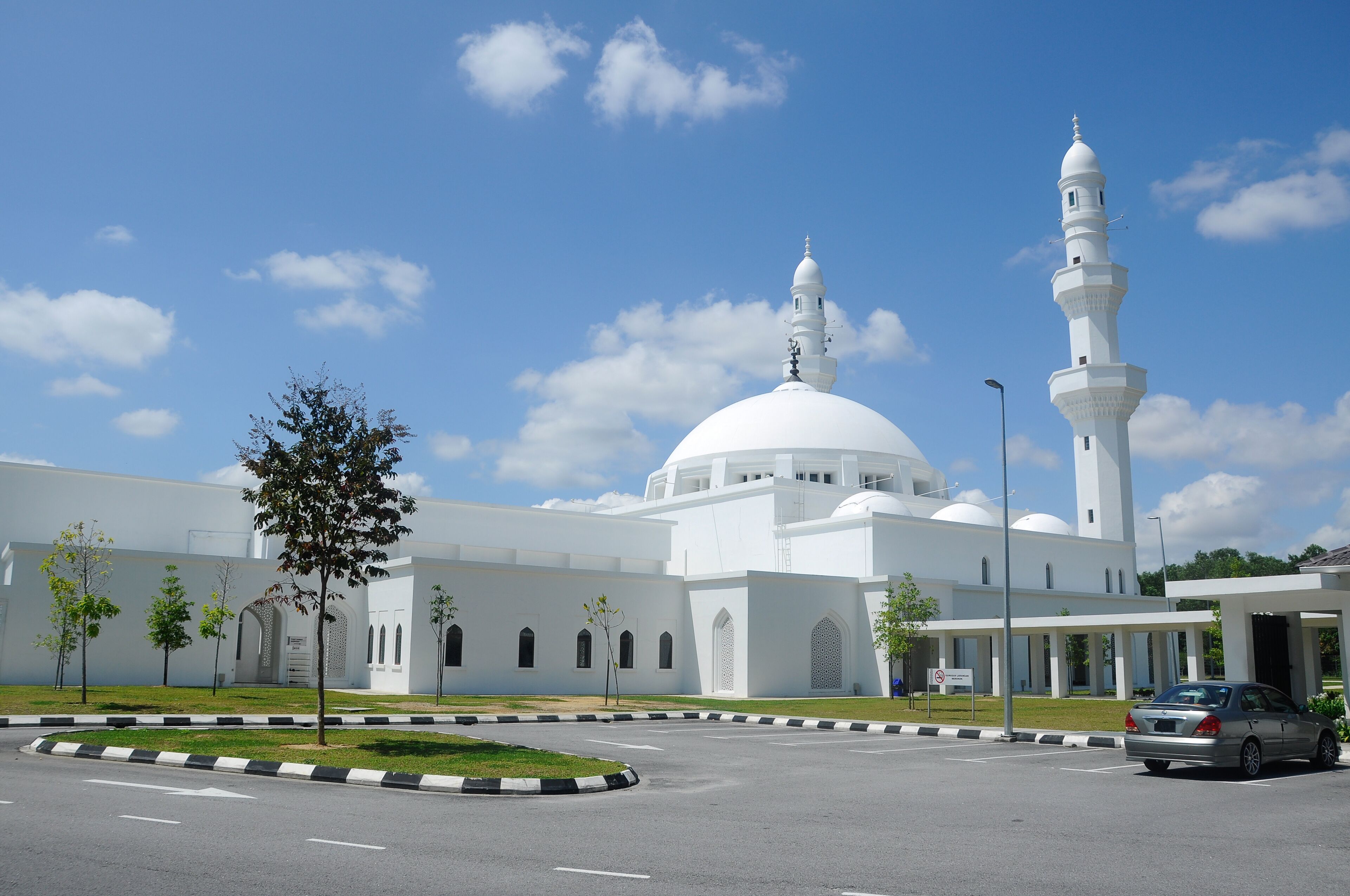 Al Hussain Mosque at Seremban 2, Negeri Sembilan, Malaysia. 