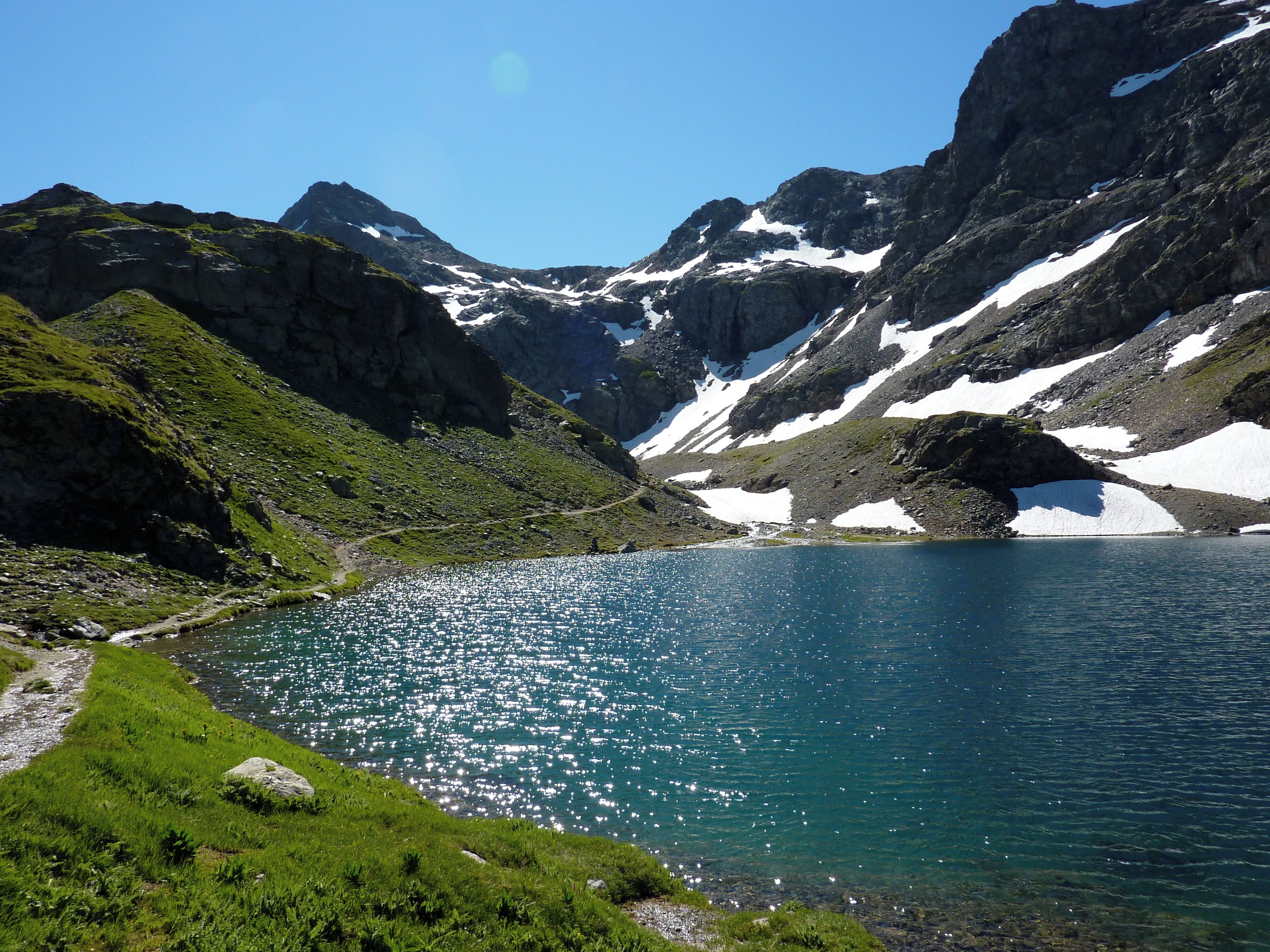 The lac du Petit Domènon in the Belledonne moutains, Isère, France