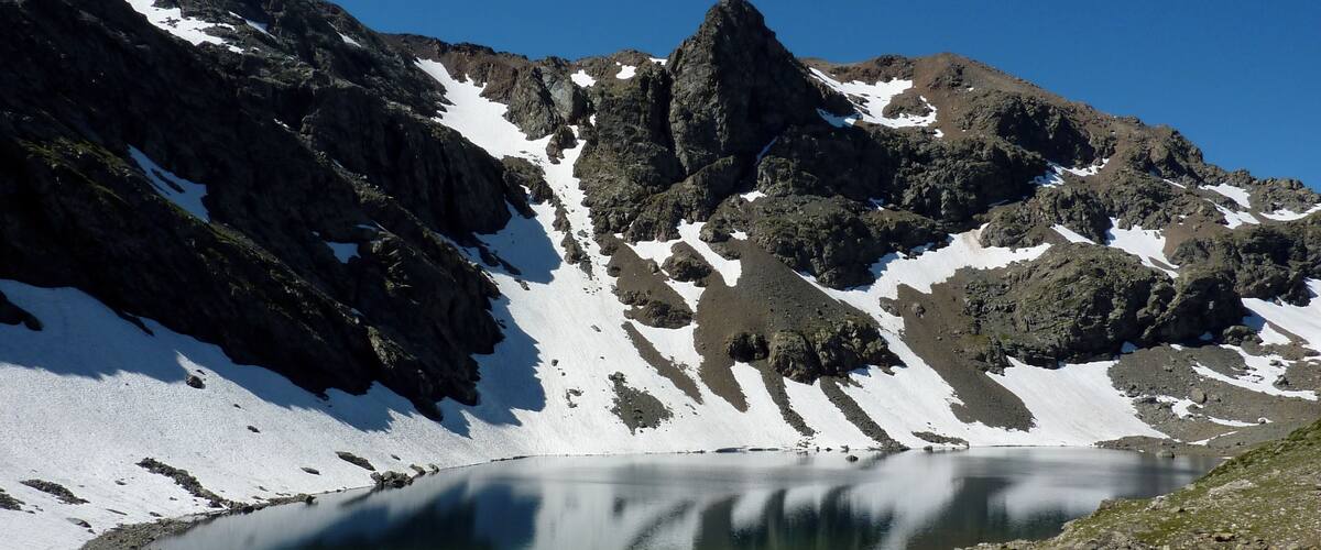 The lac du Petit Domènon in the Belledonne moutains, Isère, France