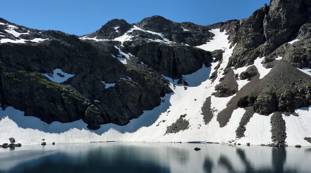 The lac du Grand Domรจnon in the Belledonne moutains, Isรจre, France