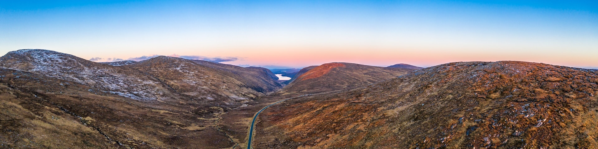 Aerial view of the Glenveagh National Park in County Donegal, Ireland