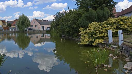 The town Kolovec in West Bohemia,Plzen Region,Czech Republic,Europe