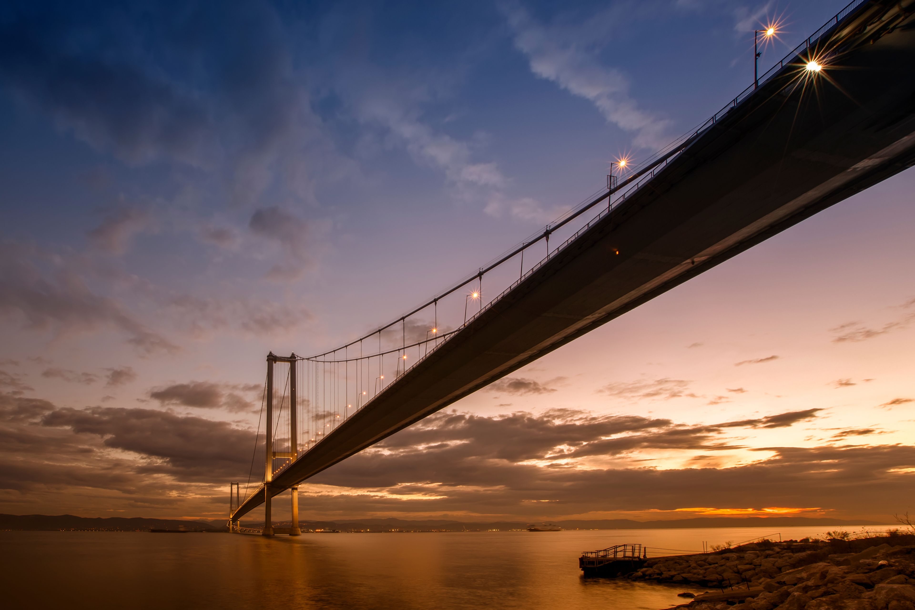 Osman Gazi Bridge (Izmit Bay Bridge). Izmit, Kocaeli, Turkey