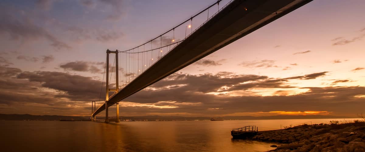 Osman Gazi Bridge (Izmit Bay Bridge). Izmit, Kocaeli, Turkey