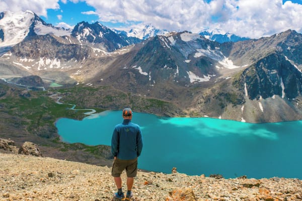 One of the most beautiful lakes I've seen: Ala-Kul in the amazing Kyrgyzstan. #TroveOn