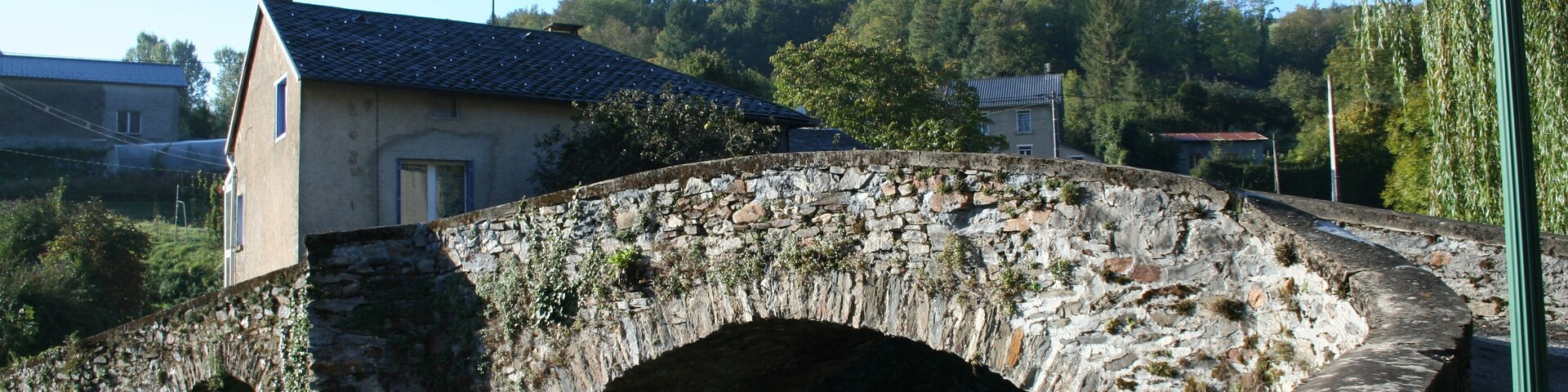 Viane (Tarn) - vieux pont sur le Gijou.