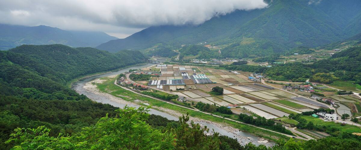 Beautiful scenery of Sancheong, Korea