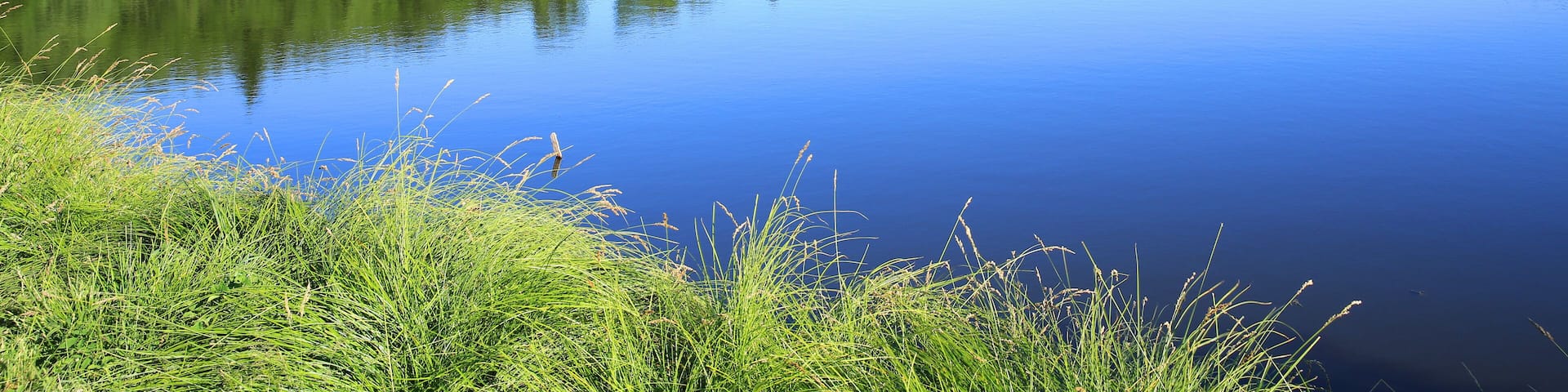 Idyllic Lake Saint-Agnan in the Parc Naturel Regional de Morvan in Burgundy, France