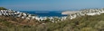 A panoramic summer view of Kucukbuk bay. Beautiful holiday resort on the Bodrum peninsula. Mugla province, Turkey country