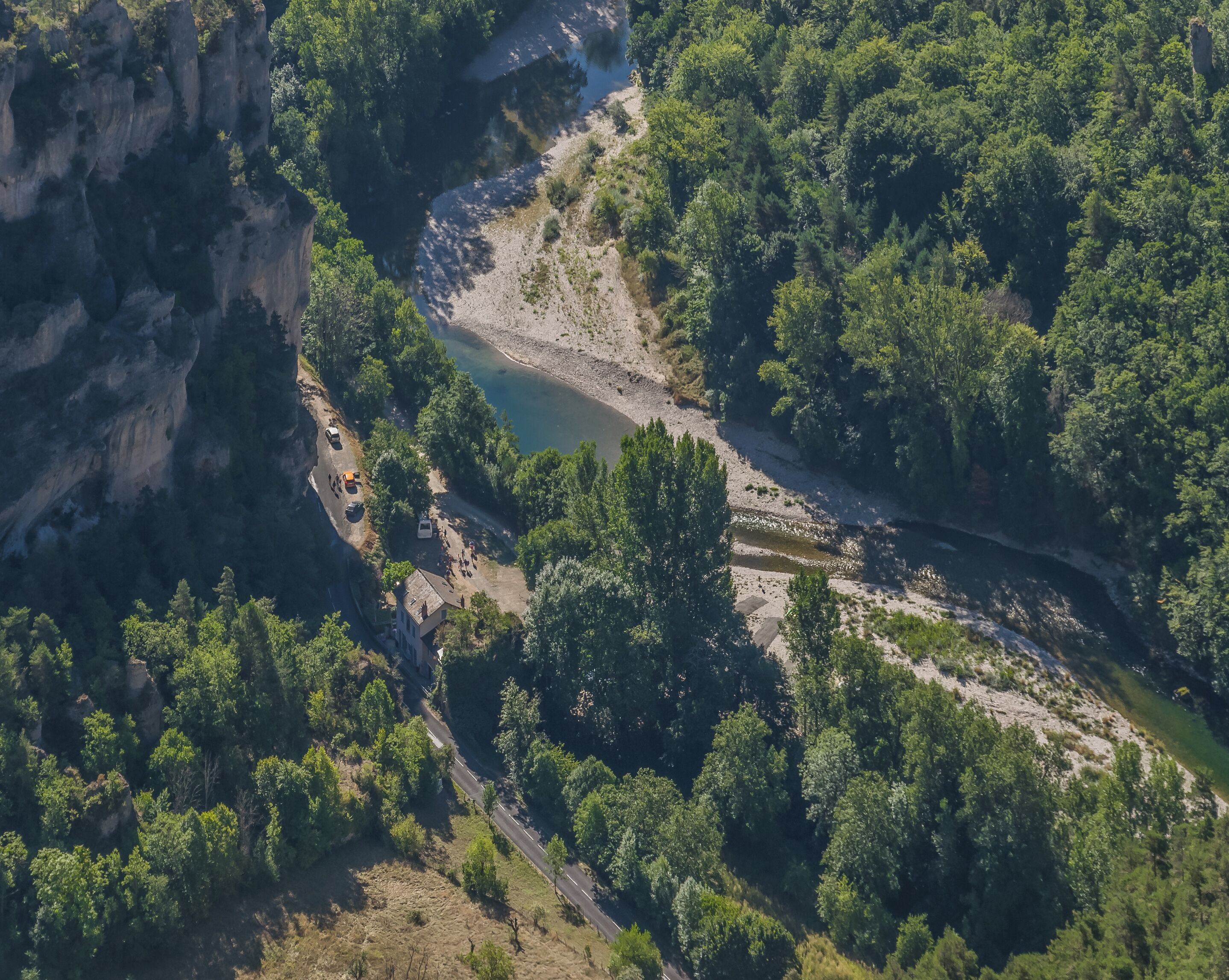 View of Gorges du Tarn from Point Sublime, commune of Saint-Georges-de-Lévéjac, Lozère, France