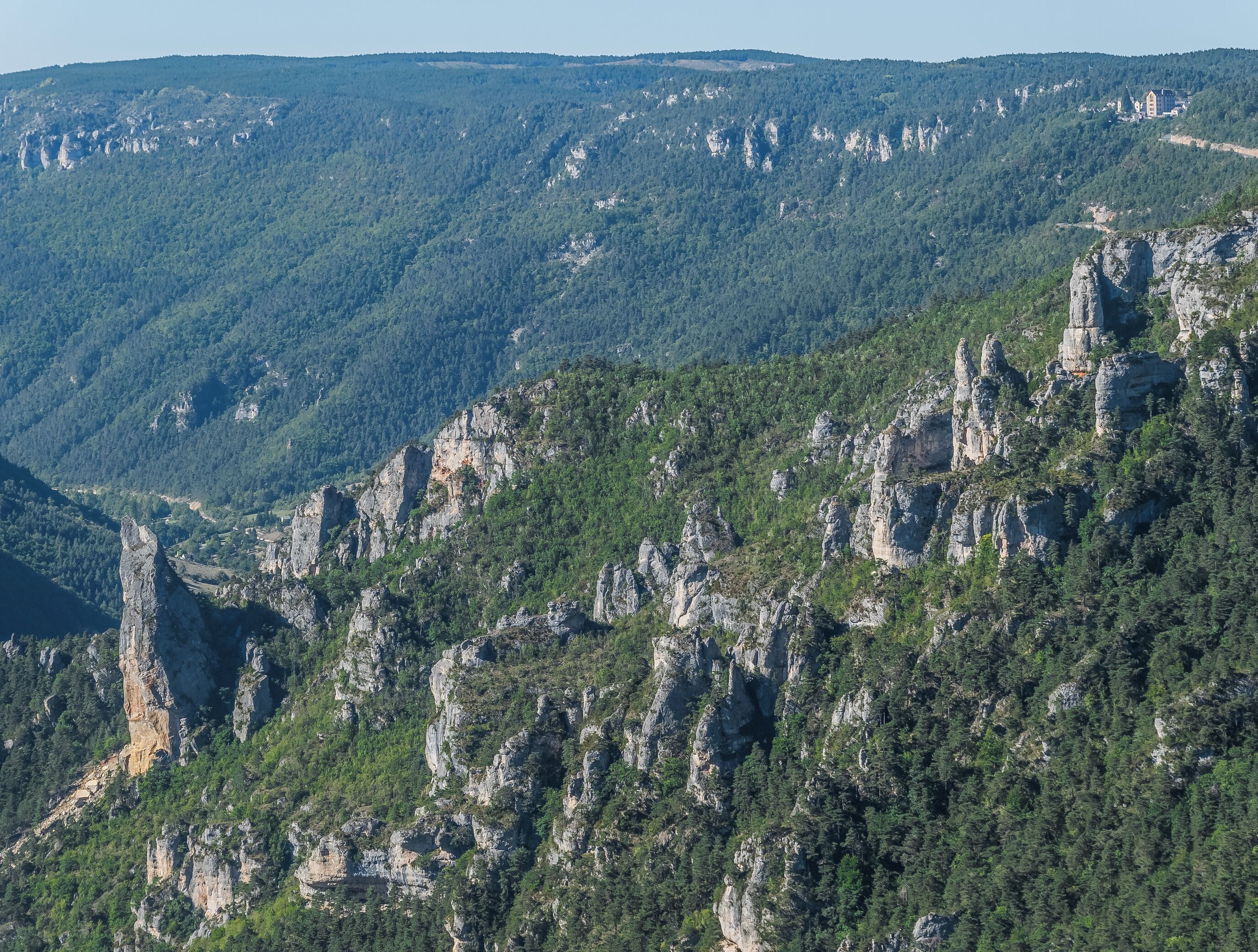 View of Gorges du Tarn from Point Sublime, commune of Saint-Georges-de-Lévéjac, Lozère, France