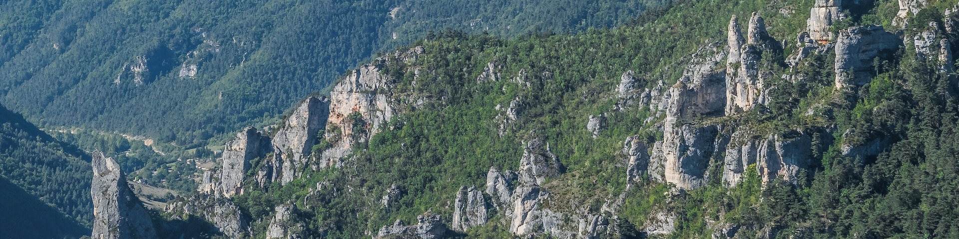 View of Gorges du Tarn from Point Sublime, commune of Saint-Georges-de-Lévéjac, Lozère, France