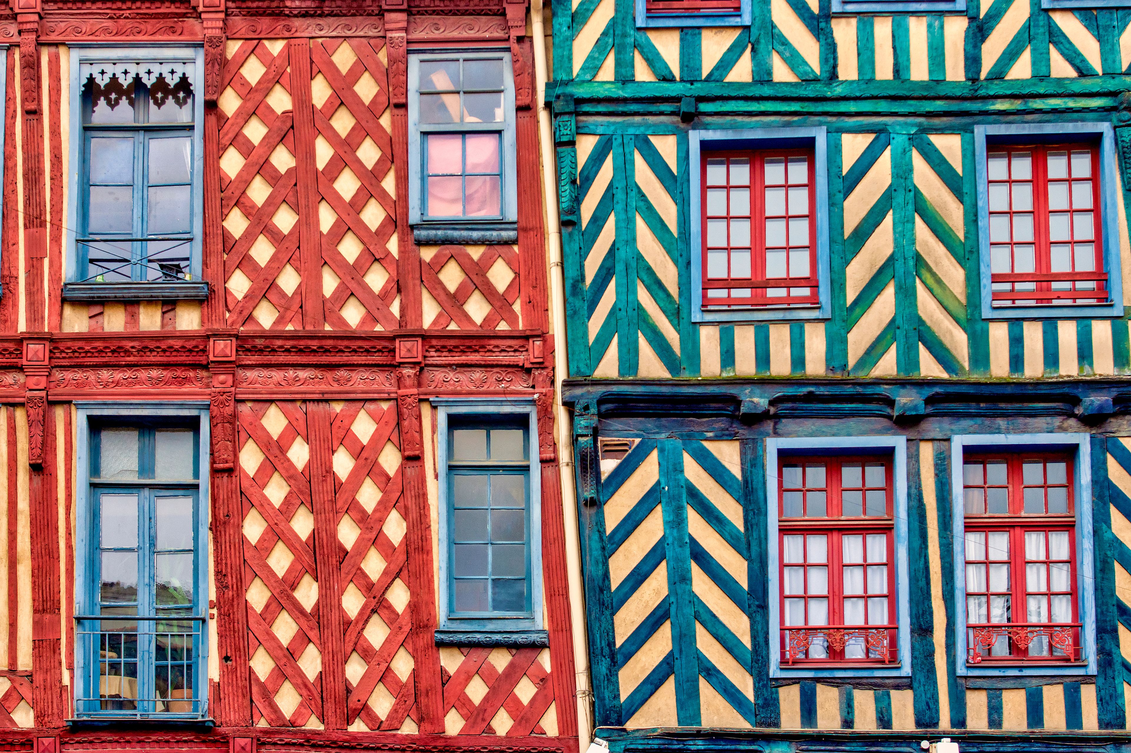 Half-timbered houses