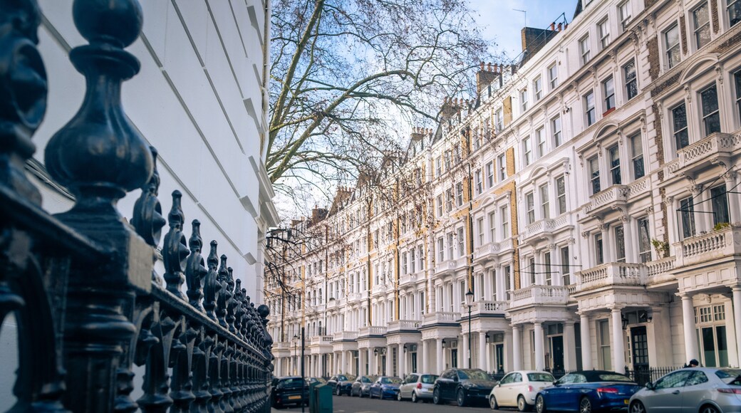 London- Kensington mansion apartment building in Earls Court area of south west London
