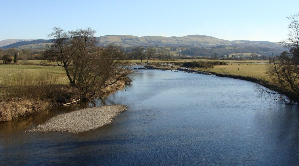 River Towy looking south from Bont ar Towy