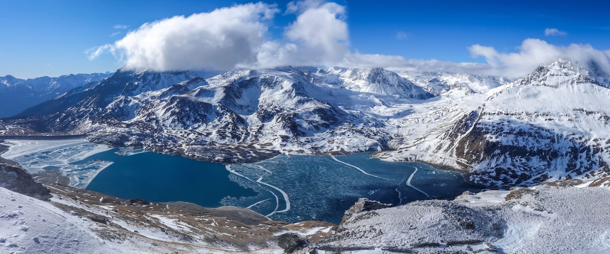 Mont-Cenis Lake in the french alps