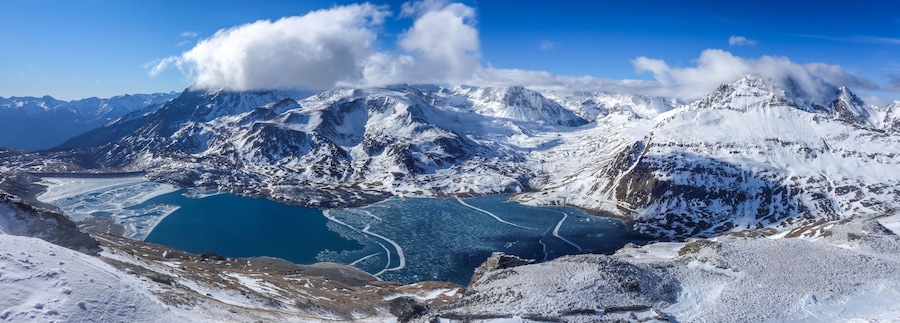 Mont-Cenis Lake in the french alps