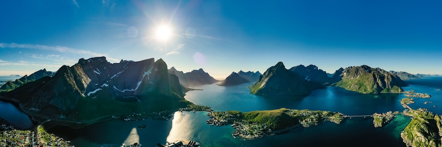 Lofoten is an archipelago in the county of Nordland, Norway.
