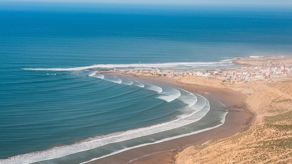 Imsouane point break, surfer's paradise, Morocco, Africa