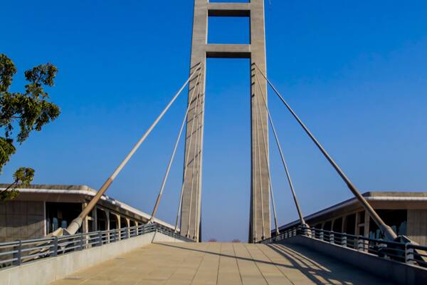Views of the Mahatma Mandir, Gandhinagar