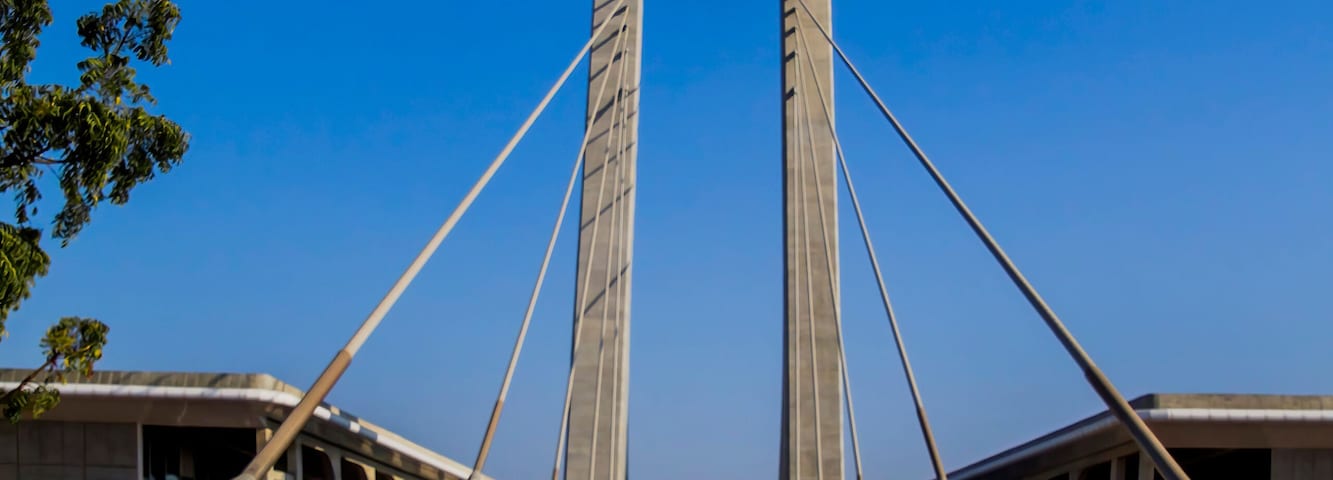 Views of the Mahatma Mandir, Gandhinagar