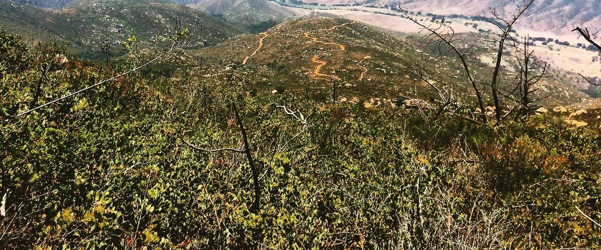 Beautiful view of Black Canyon from top of the hills near Ramona CA #hiking we got here thru dirt roads in our Rubicon