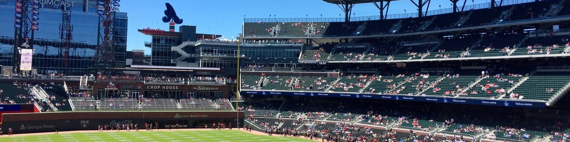 Second deck, third base side seats.