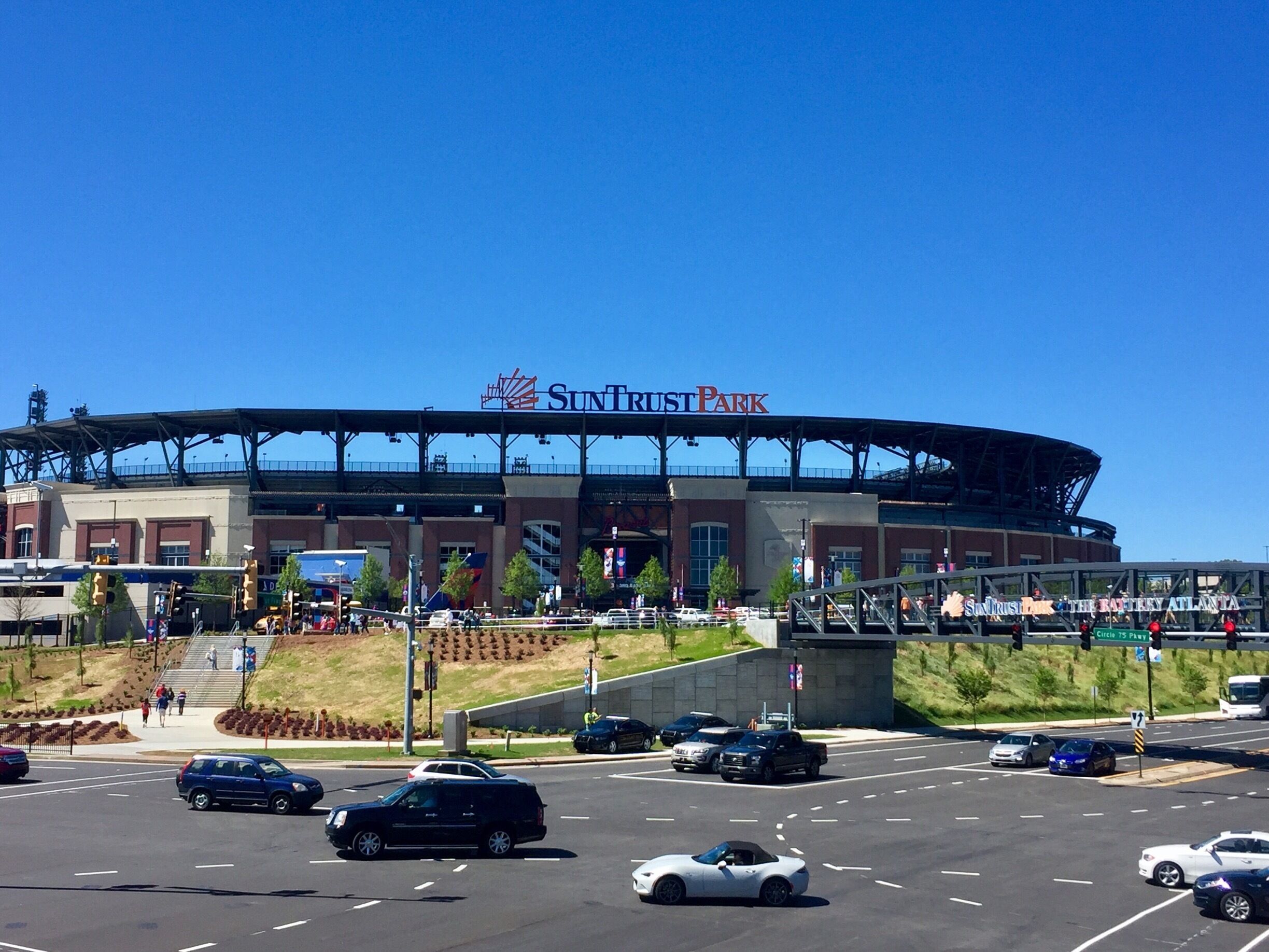 The new home of the Atlanta Braves.  MLB is made up of 30 teams and we have been on a mission to attend a game at each of the stadiums. Today, we accomplished that goal!  