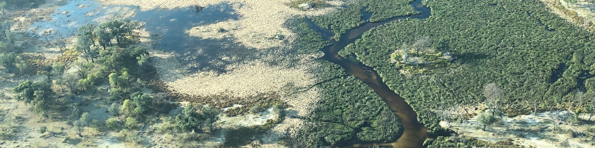 Flying with a Cessna upon the Okavango Delta in Botswana, where the river spreads out in the savannah and never reaches the sea.
During the dry season, when the water level is low, you can see all the tracks made by the animals - mainly elephants and hippos - and spot them from above!
A wilderness that will stay in my heart.
#LifeAtExpediaGroup