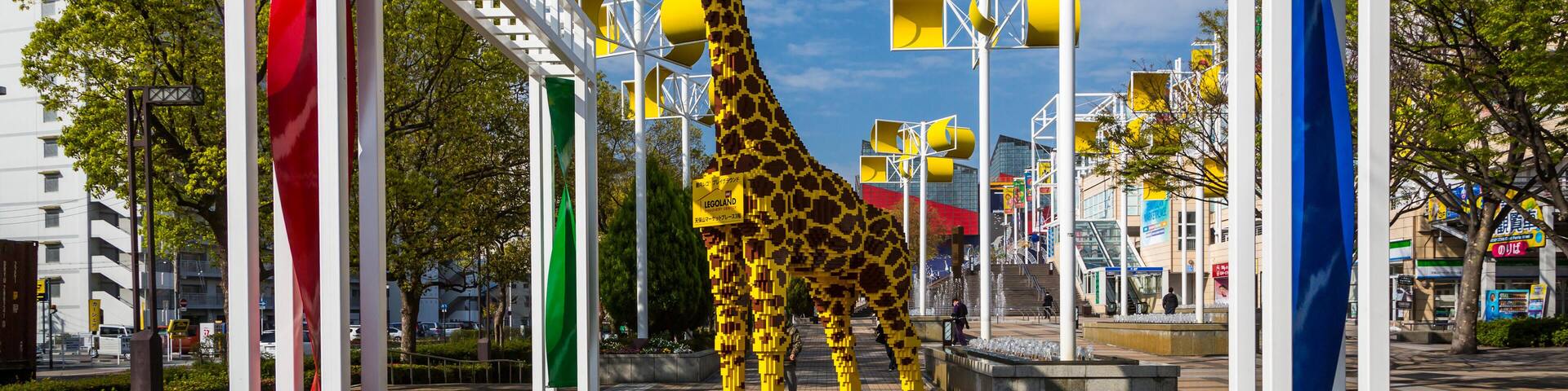 JEWKWG The Lego land park at the port in Osaka, Japan.