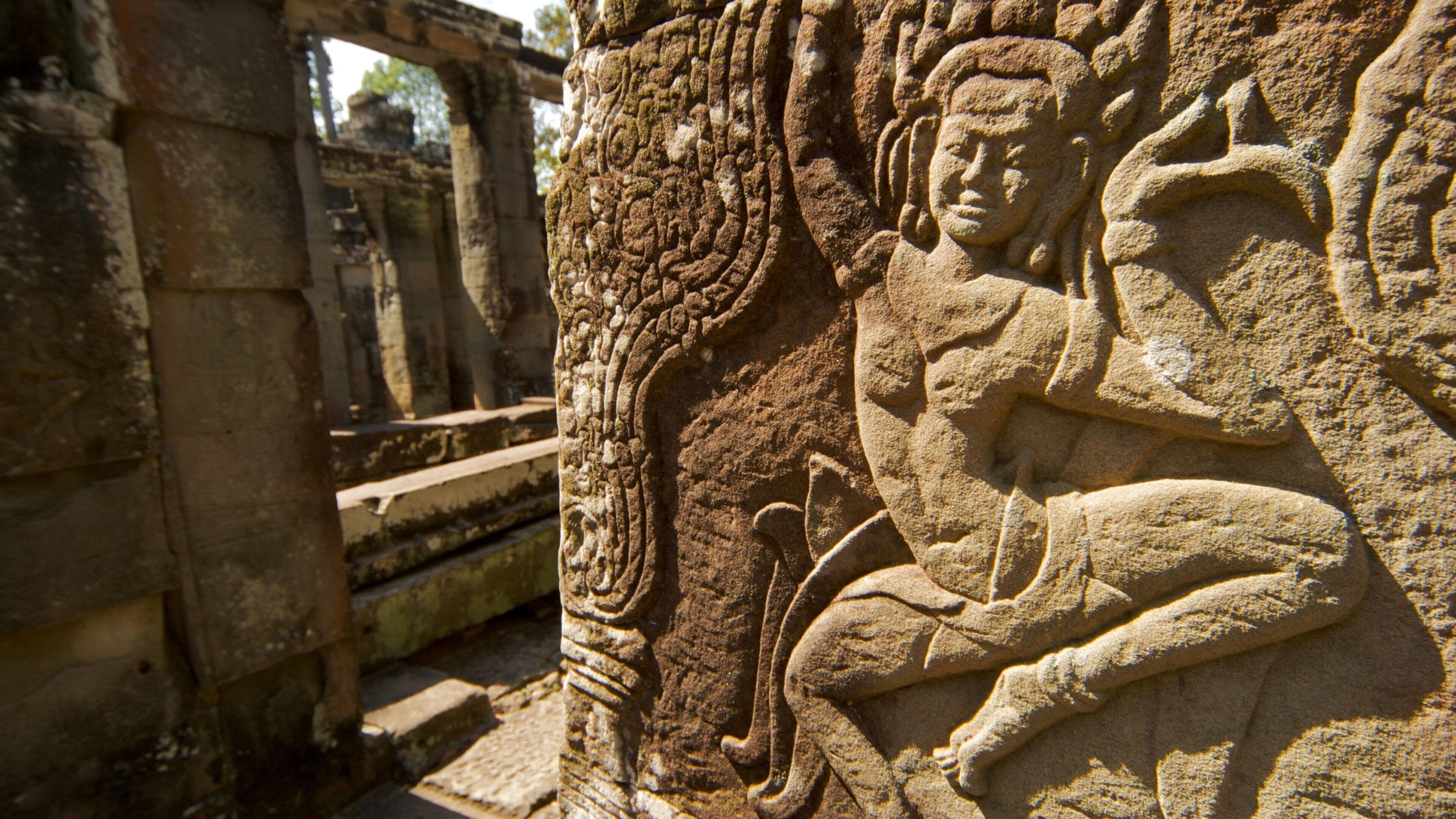 Cambodia showing heritage elements