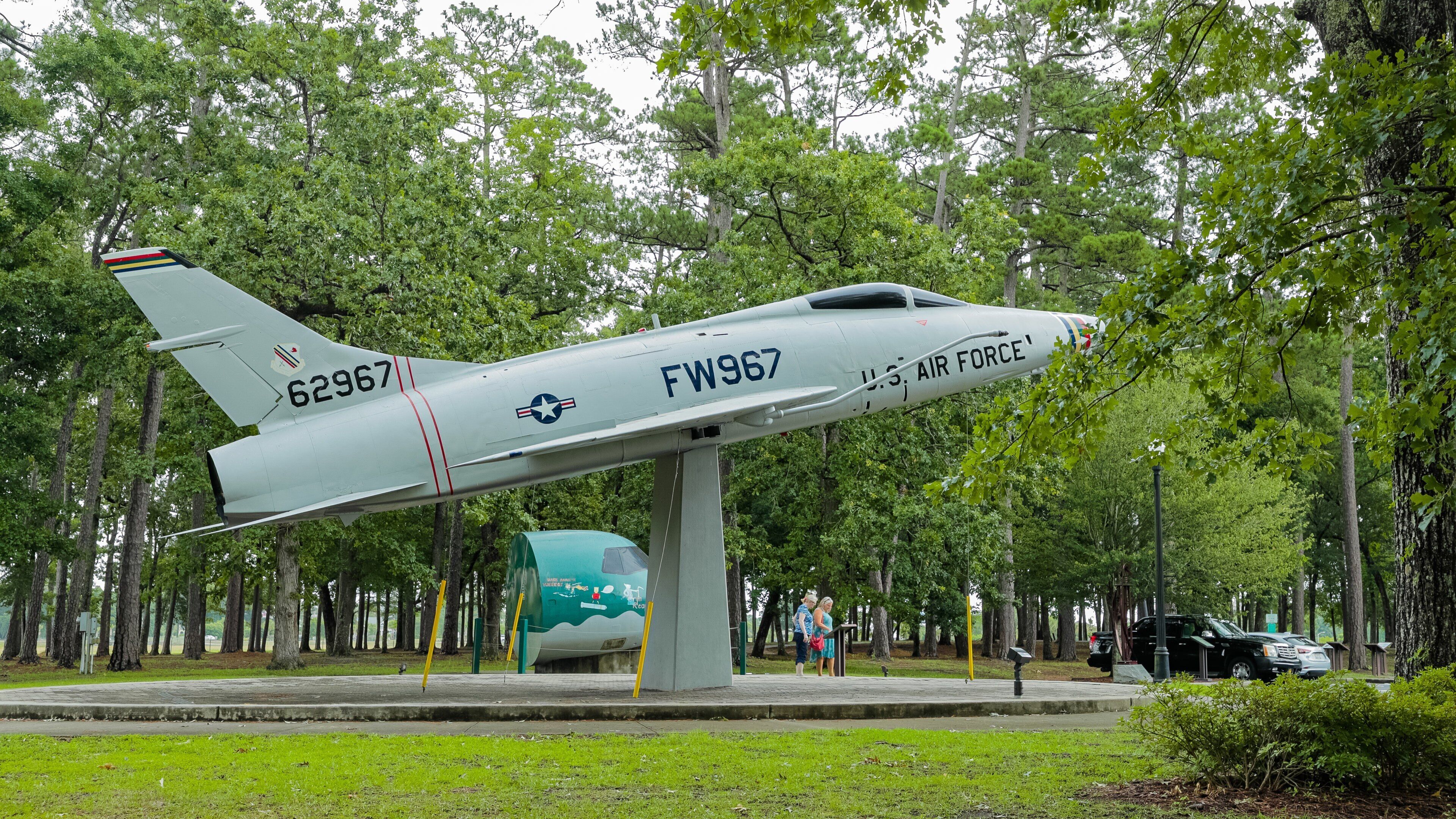 Warbird Park which includes outdoor art and military items