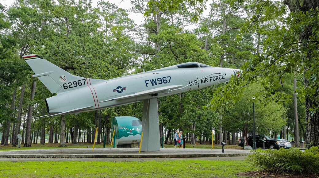 Warbird Park which includes outdoor art and military items