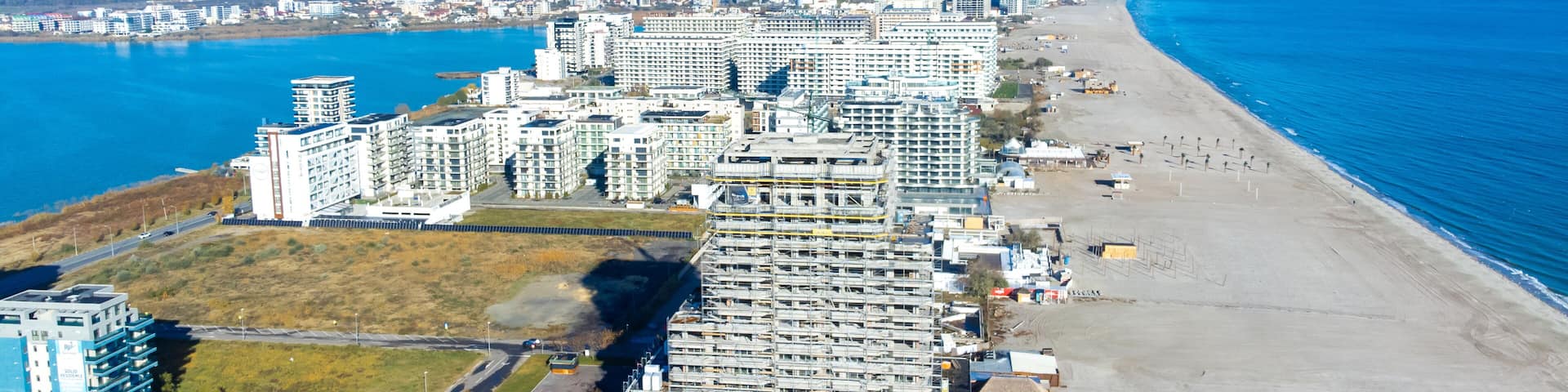 Aerial view of Mamaia North resort - Romania