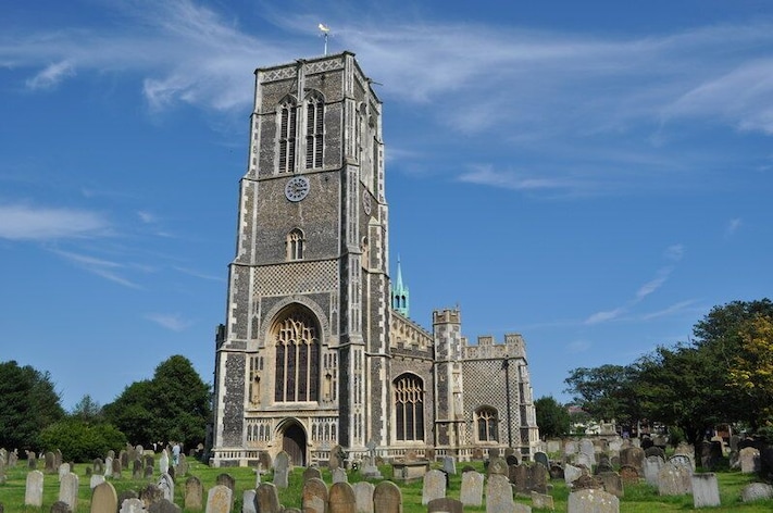 St Edmund's Church, Data from Geograph: Description: The fine church in the heart of Southwold. It was built over about 60 years from the 1430s to the 1490s, and replaced a smaller 13th century church that was destroyed by fire. ICBM: 52.328511159729, 1.6790993391098 Location: (about 0 km from) near to Southwold, Suffolk, Great Britain.