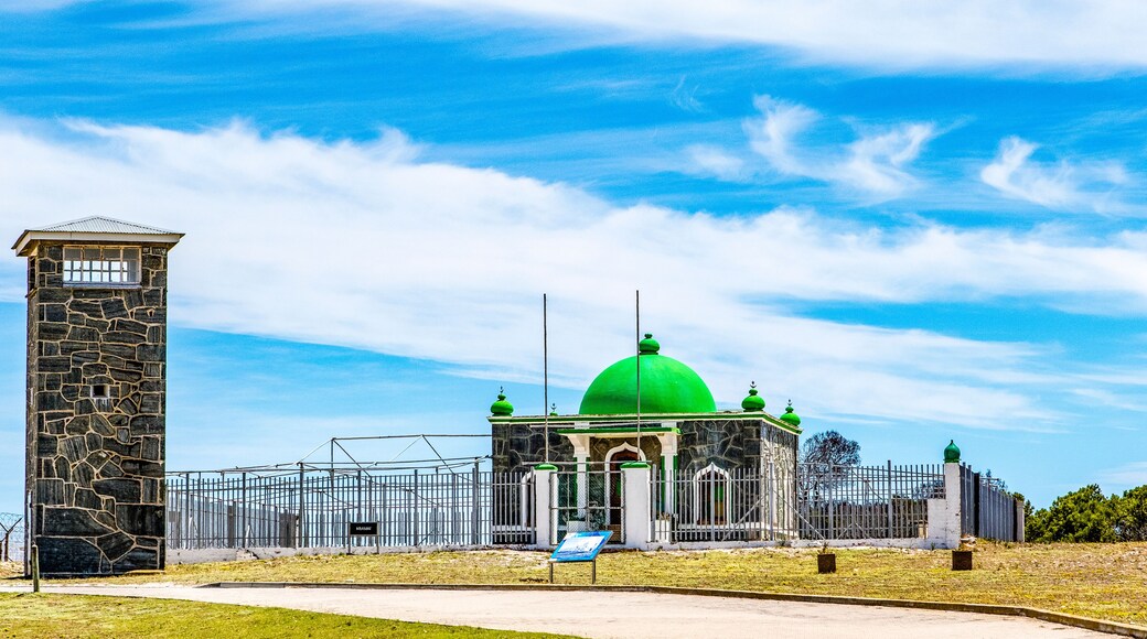Watchtower and mosque at Robben Island, Cape Town, South Africa, Africa