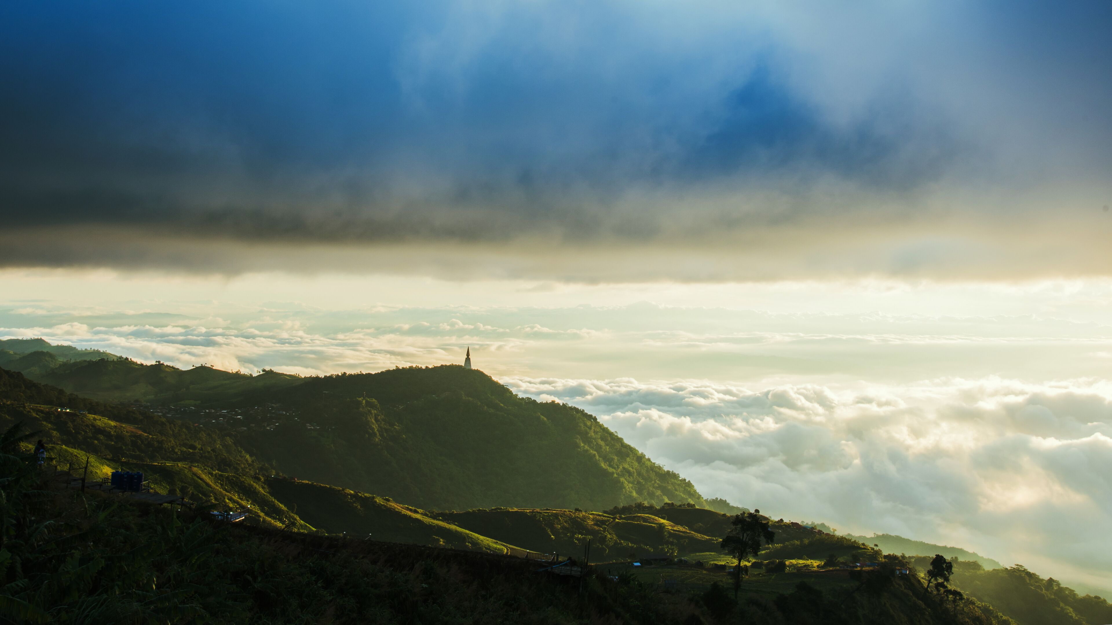 Traveling in Nature Mountains and fog. Phu Tubberk. Lom Kao District, Phetchabun,Thailand