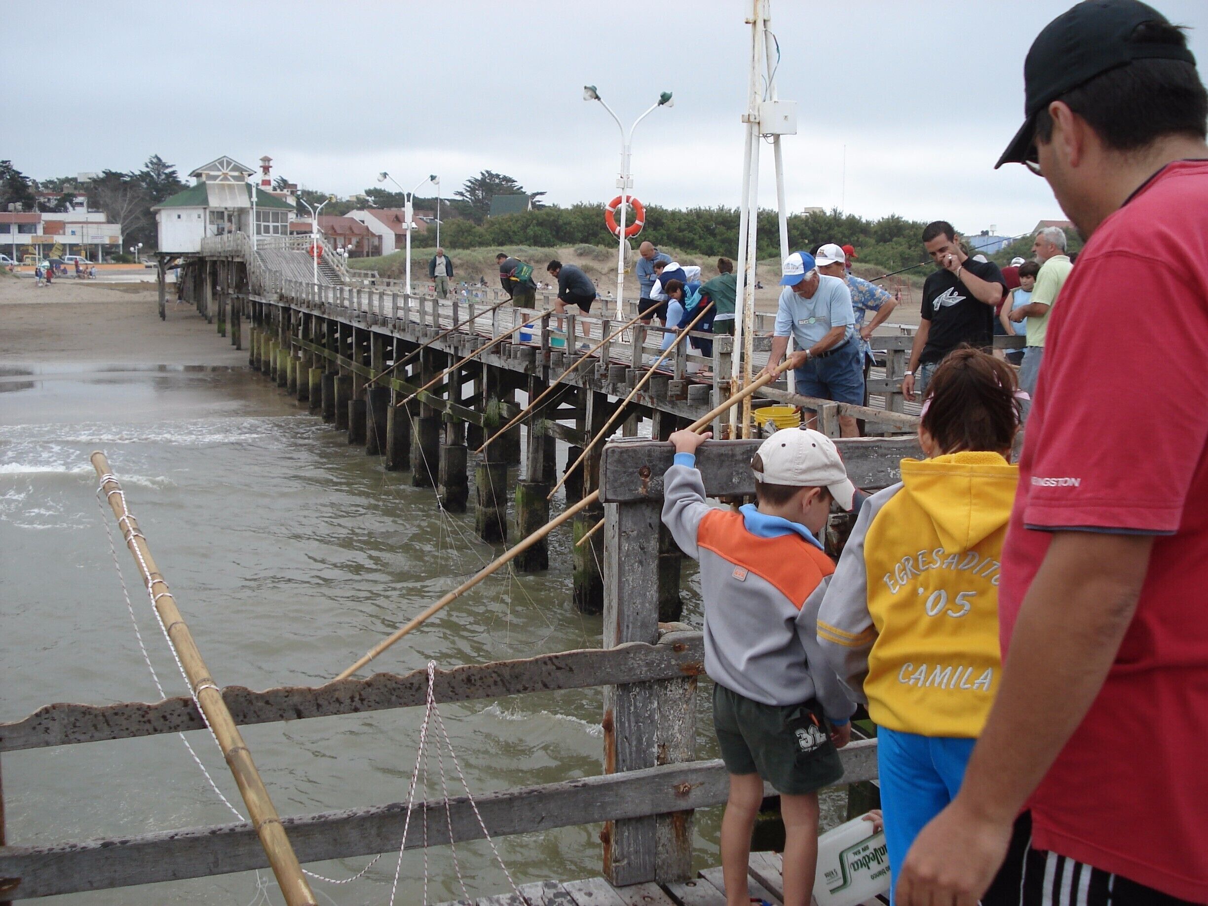 Pier on the Atlantic coast of the province of Buenos Aires in the city of Mar del tuyú