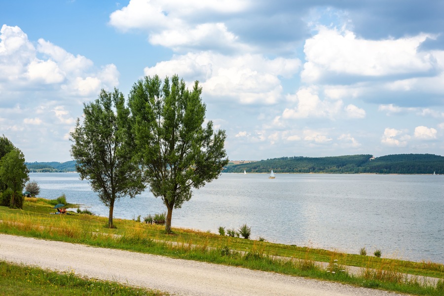 Grossen Brombachsee bei Ramsberg, Bayern, Deutschland