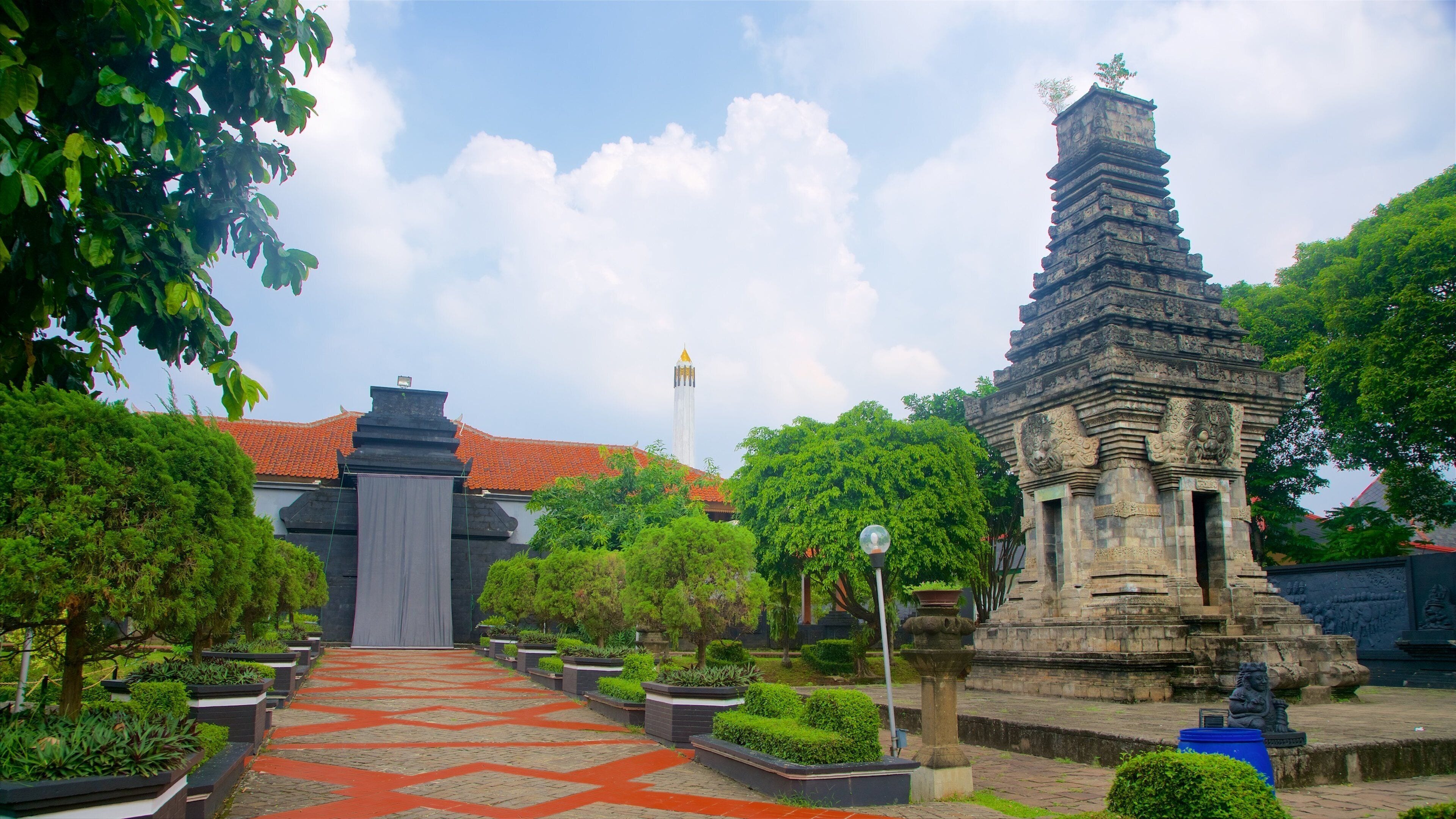 East Jakarta showing heritage elements and a park
