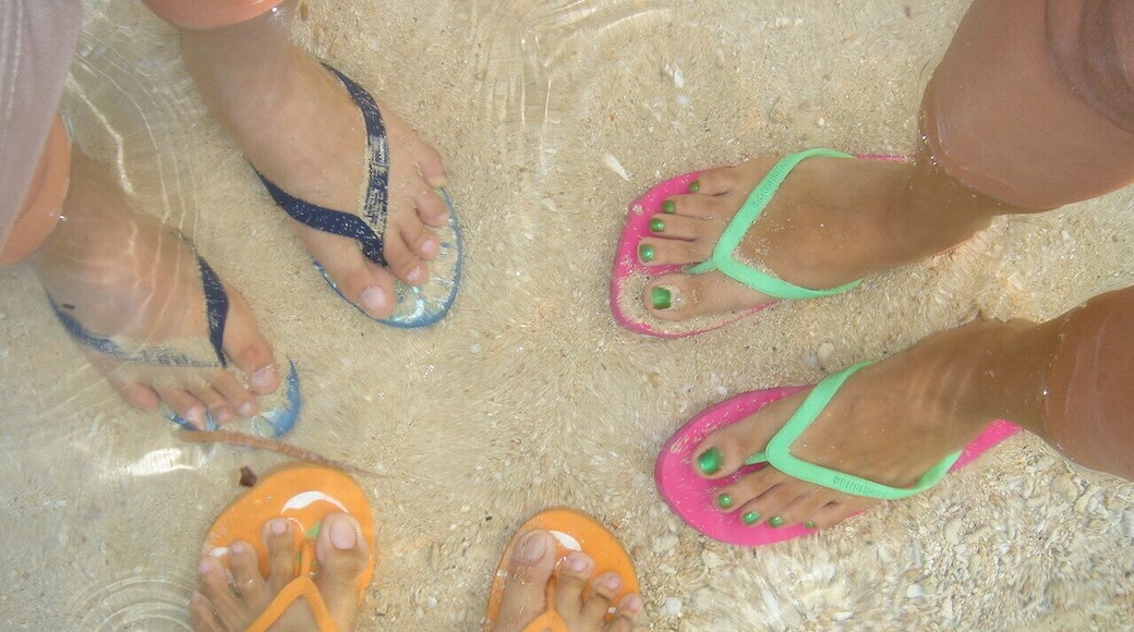 The crystal clear water of Potipot Island in Candelaria, Zambales.