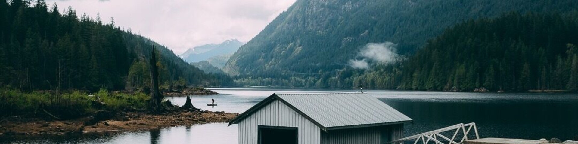 #takeahike to buntzen lake, a short drive from Vancouver. There are hiking trails that take you all the way around the lake.