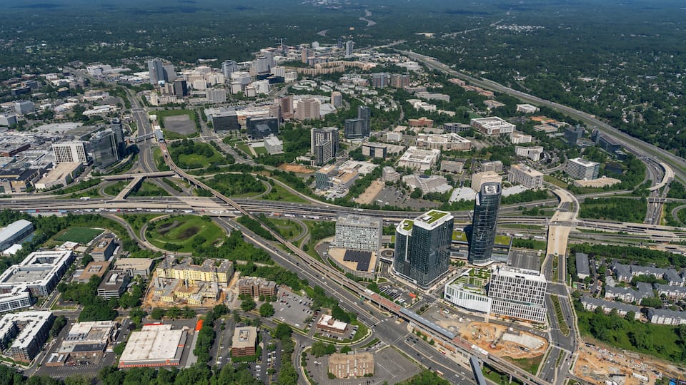 Tysons Corner, Virginia, Aerial