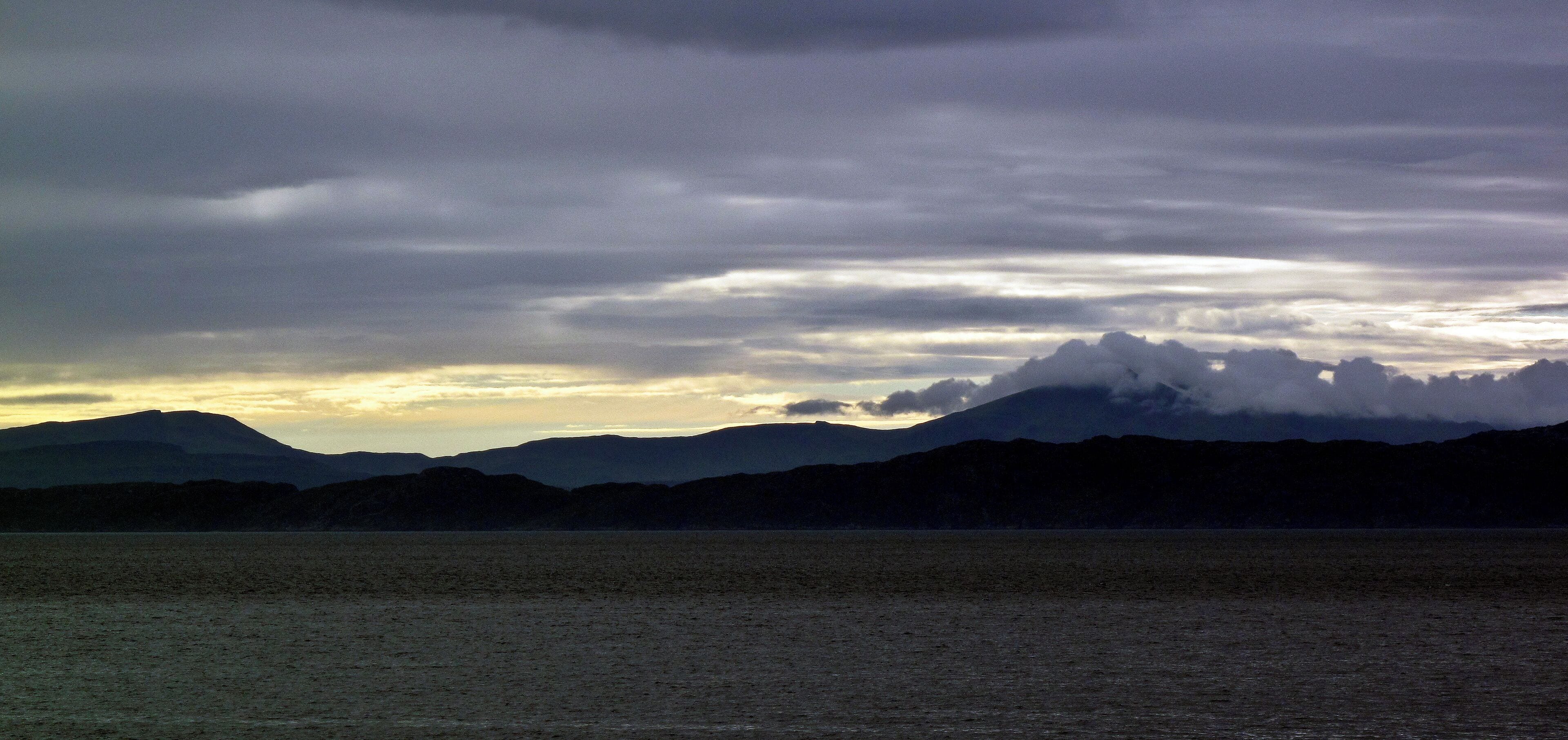 Evening, towards Skye, from Applecross village.