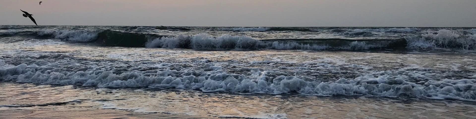 Sundown with an ocean breeze in Baysh, Saudi Aramco Project Corniche