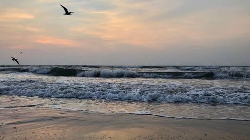 Sundown with an ocean breeze in Baysh, Saudi Aramco Project Corniche