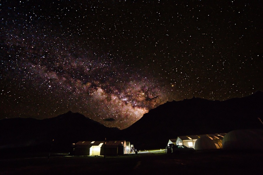Starlights! Milky way!
This place is at 4,290 m (14,070 ft) above sea level. And at this height, it is more of a pretty flat ground till horizon. you can see clearest of the skies here with the most beautiful sunsets.
This is the best mid stop that travellers take while on their way from Manali to Leh
#LifeAtExpedia #Himalayas #Expedia