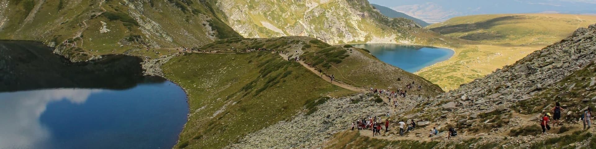 One of Bulgaria's dream destinations! Spectacular views over the clear blue water of the lakes!