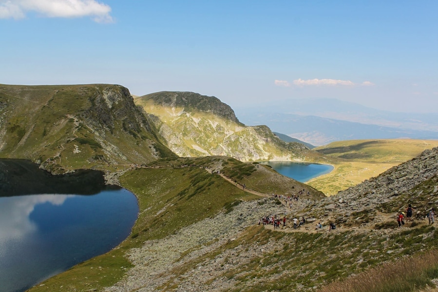 One of Bulgaria's dream destinations! Spectacular views over the clear blue water of the lakes!