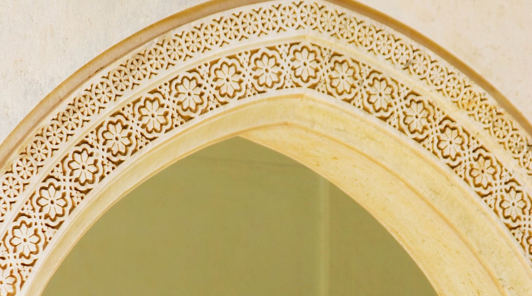 Arched corridor of a museum, Government Central Museum, Jaipur, Rajasthan, India